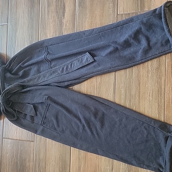 Anthropologie Daily Practice Utility Jumpsuit Blue Tie Waist - Picture 5 of 10